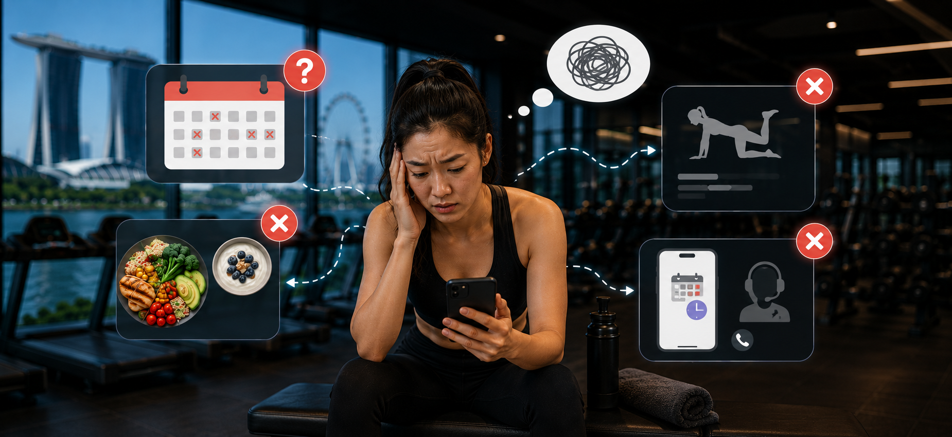 Fitness client feeling lost after joining