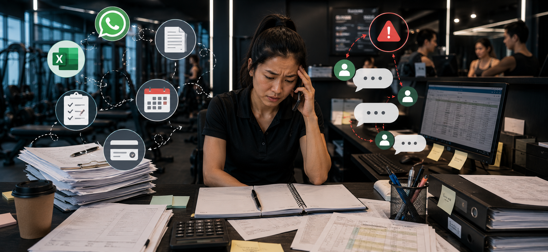 Fitness admin operational bottlenecks