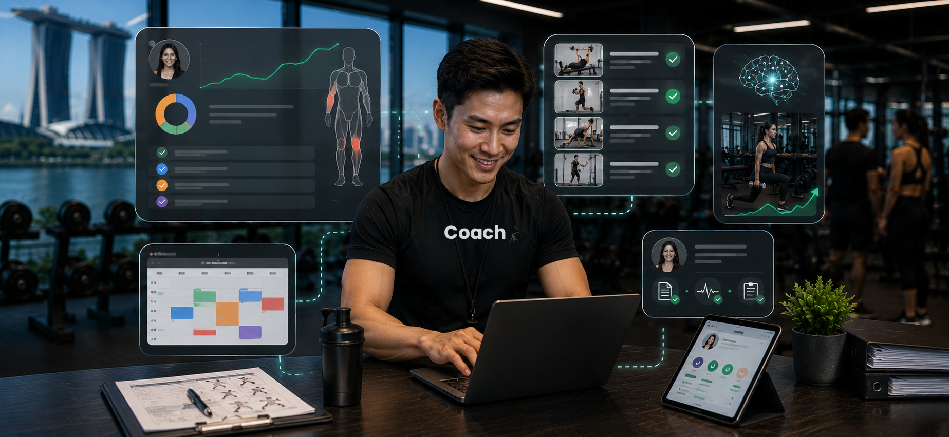 Coach delivery tools inside Fitbiz OS