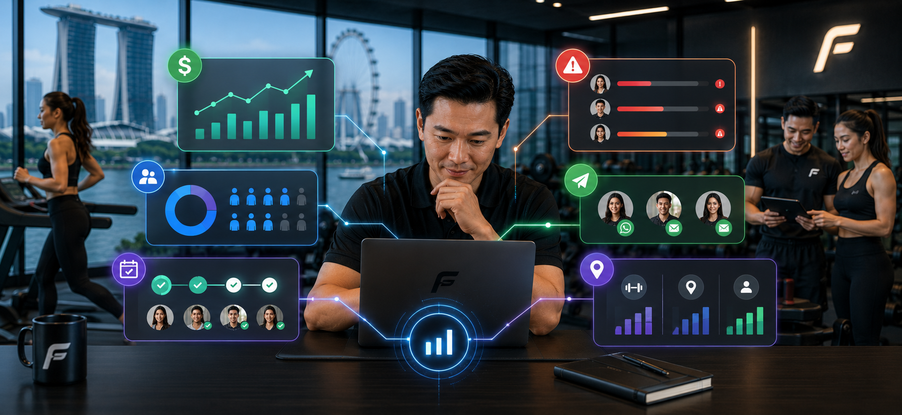 Business owner insights powered by Fitbiz OS
